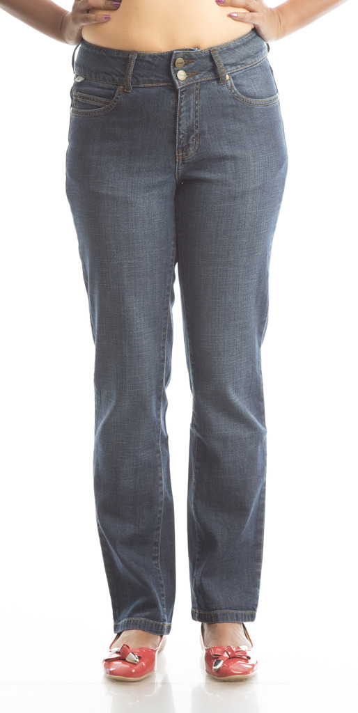 Ladies Jeans - Below Waist Slim Fit, Tapered Leg - Sand Blast (Waist 28)